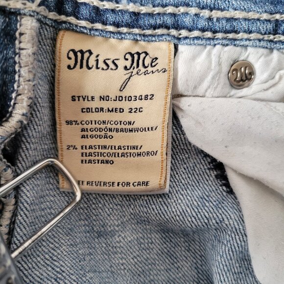 Miss Me Denim Jeans Women’s Sz 26, Sunny Style, Boot Cut, Medium Wash, EUC - Picture 10 of 13